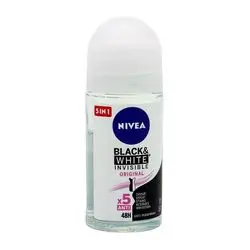 NIVEA Black And White Invisible 50ml Antiperspirant Roll