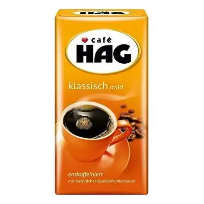 Café HAG Klassisch Mild Decaffeinated Ground Coffee – 500g