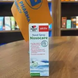 nosocare nasal spray for the relief of a blocked nose for use by adults and children 6 years of age and older contains essential oil 20ml _ doppel herz 
