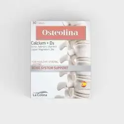 osteolina calcium + d3 boron , selenium , vitamin k2 , copper , magnesium , zink bone systam support 30 tablets