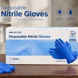 AMA GROUP Disposable Nitrile Gloves Large (100 PCS)