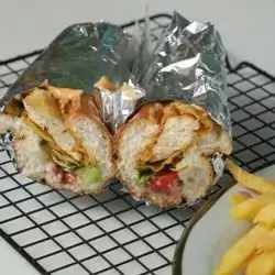 Turkish Labna Shawarma Sandwich