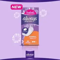 Always Daily Normal Singles Pads 20pcs