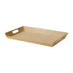 Large Beige Wooden Tray