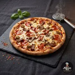 Meat Pizza With Cheese