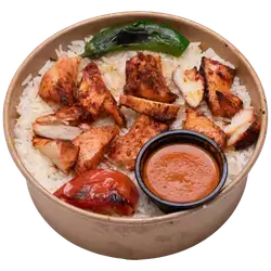 Chicken Tikka With Rice Meal