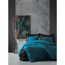 Plain - Petrol Blue Ranforce Single Quilt Cover Set 160*220CM
