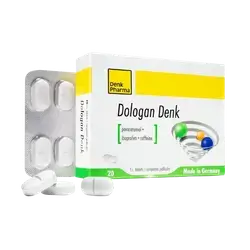 Dologan Denk (Paracetamol + Ibuprofen + Caffeine) 20 Tablets _ Denk Pharma