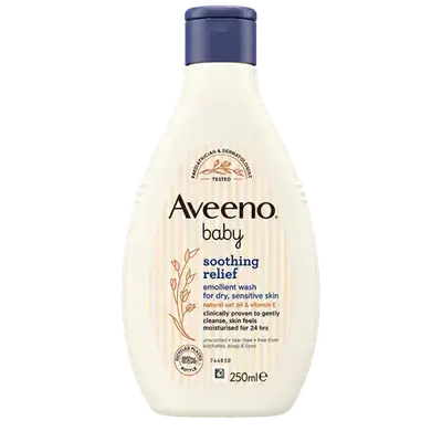 Soothing Relief Emollient Wash for Dry Sensitive Skin 250ml _ Aveeno