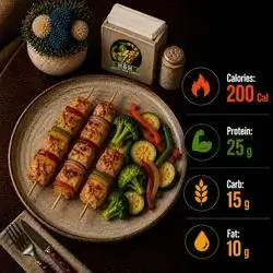 Chicken Shish with Vegetables