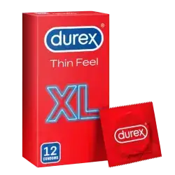 Xl Thin Feel Condoms 12s //ديروكس شعور رفيع مقاس كبير - 12 حبة