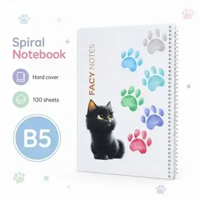 Hardcover Spiral Notebook – B5 | 100 Sheets