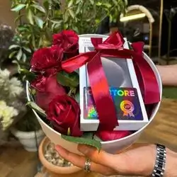 Box Red Rose