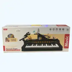 Electronic Organ Multifunctional Play and Sing - Black