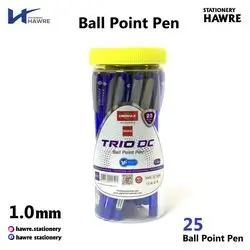ball point pen-25pcs 1.0mm color blue