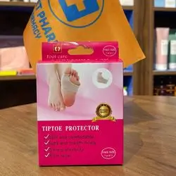 TIPTOE PROTECTOR FREE SIZE 1 PAIR , SOFT AND COMFORTABLE , LIGHT AND BREATH FREELY , STRONG ELASTICITY , PAIN RELIEF