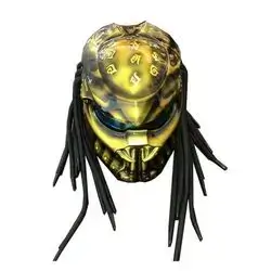 Predator Motorcycle Helmet, Motorcycle Full Face Helmet Yellow