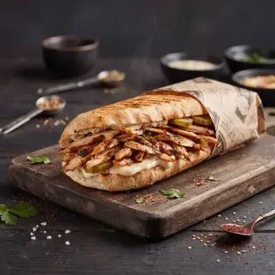 Chicken Shawarma with Bun