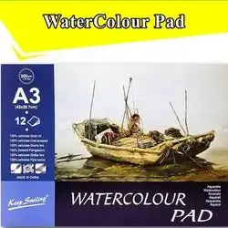 Keep Smiling Watercolor Notebook A3 300 gr 12 Sheets