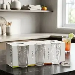 GLLAS WATER 6. Pcs