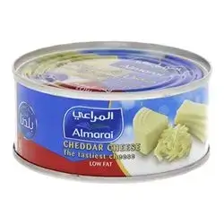 Almarai Cheddar Low Fat Tin Cheese 113G