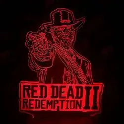 3D Led Light Red Dead II 3D91