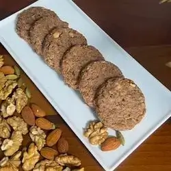 Walnut And Almond Cookies Flavored With Cardamom