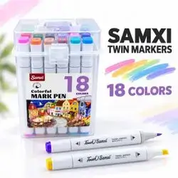 Samxi Twin Markers – 18 Colors