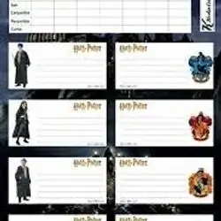 Keskin Color Harry Potter Lesson Program 3-Piece Student Labels