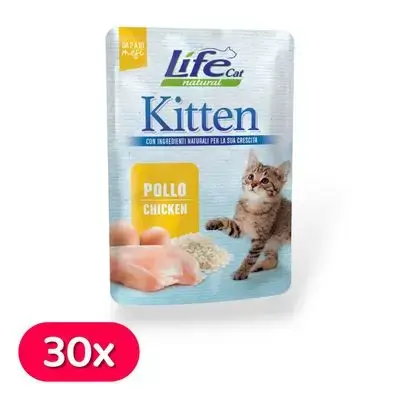 Life Cat Pouch Kitten - Chicken x30