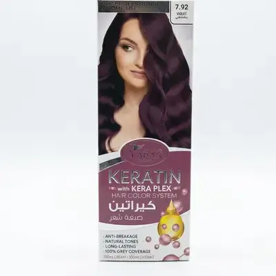 Yaran Keratin with Kera Plex Hair Color System (7.92 Violet)