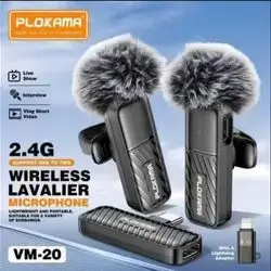 PLOKAMA Broadcast Lavalier Microphone Type-C And Lightning VM-20