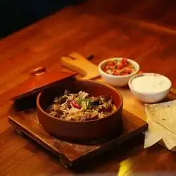 Meat Pottery  With Mushrooms