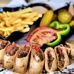 Arabic dish beef shawarma