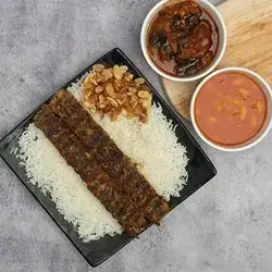 Rice And Chicken Kebab