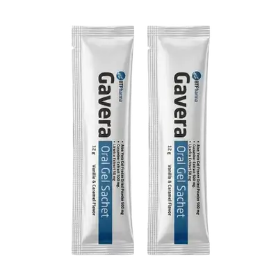 Gavera Oral Gel Sachet Vanilla & Caramel Flavor 12g×2 Sachets _ BT Pharma
