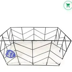 Duvo Plus Rectangle Metal Basket