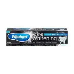 wisdom active whitening (activated charcoal technology) toothpaste