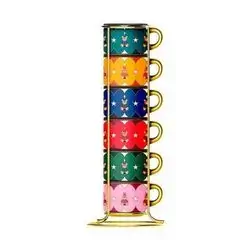 STACKABLE 6 CUPS - TEDDY BEAR