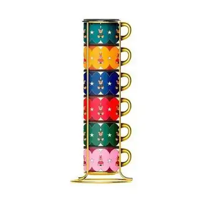 STACKABLE 6 CUPS - TEDDY BEAR