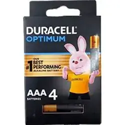 Duracell Battery Optumum Aaa4