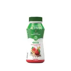 Activia Greek Yogurt Drink Strawberry Black Seed And Cereal 180 Ml