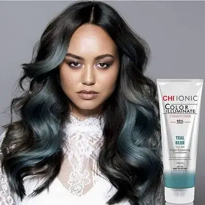 CHI Ionic Color Illuminate TEAL BLUE coloring conditioner (teal), 251 ml