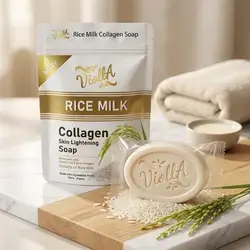 Rice milk soap with collagen (original French)