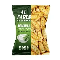 Al Fares Crackers Natural Thyme Flavor, 300g