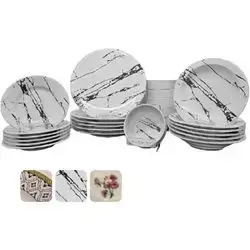 Kutahya Dinner Set Yellow 24pcs