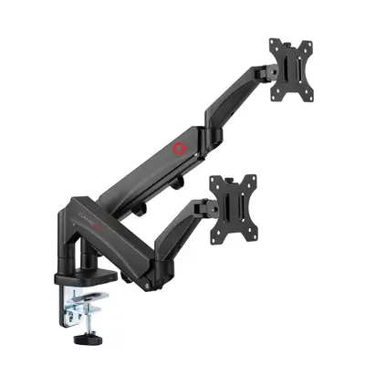 هەڵگری دوو مۆنیتەری گەیمۆن GO-5350 بۆ یاری و ئۆفیس، 17"-32"، باری 9 کیلۆگرام بۆ هەر بازووێک