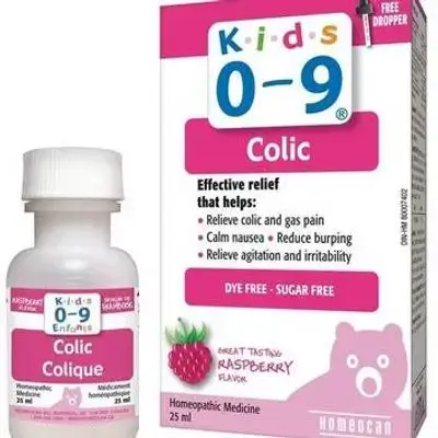 مغص للأطفال من عمر 0 إلى 9 سنوات (توت العليق) - 25 مل//Kids 0-9 Colic (Raspberry) - 25ml