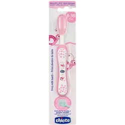 First Milk Teeth Toothbrush Pink 6-36 Months _ Chicco