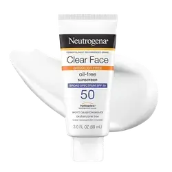 Clear Face Oil-Free Sunscreen SPF50 Water Resistant 80min 88ml _ Neutrogena